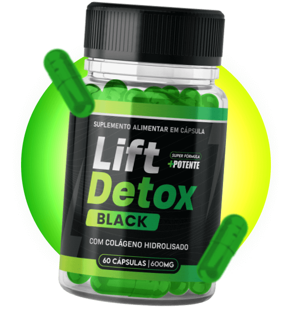 Lift Detox Black - Pote Original do Suplemento de Emagrecimento e Desintoxicação